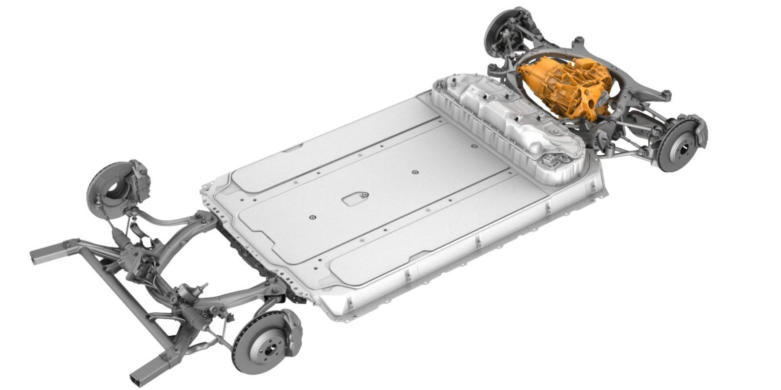 Tesla Model 3 battery assembly