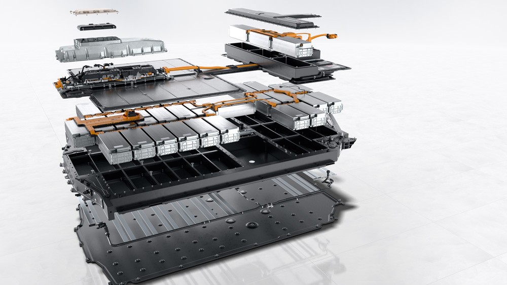 Porsche Taycan battery assembly