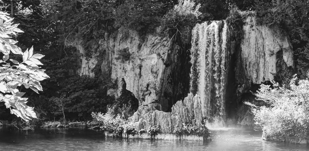 Croația: Plitvice b&w